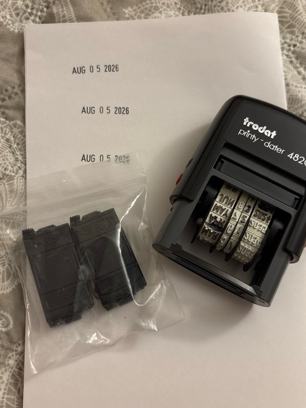 Self-Inking Date Stamp